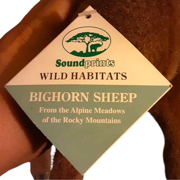 VTG NWT Realistic Bighorn Sheep Plush from Soundprint’s Storybook H2F - Picture 5 of 10